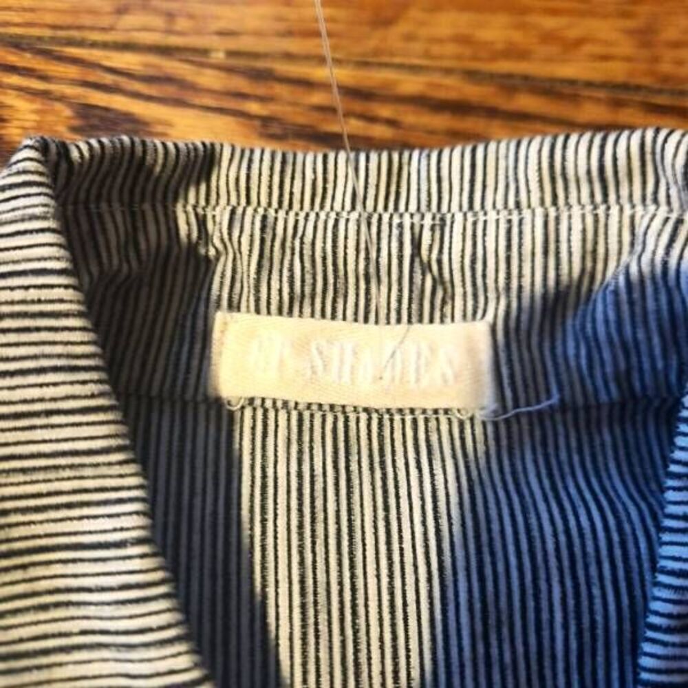 CP Shades blue&white striped corduroy button down shirt sz Small - Picture 2 of 3